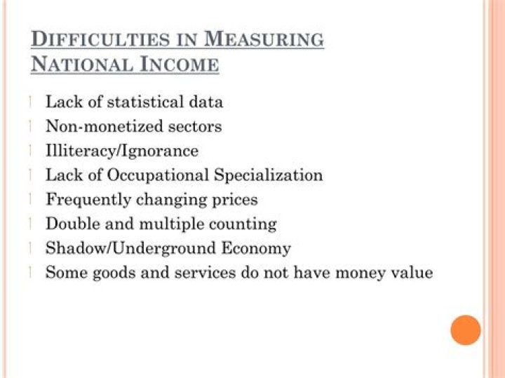 What are the difficulties in measuring national income in a developing economy?