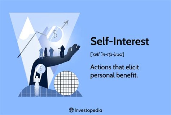What is an example of self-interest?