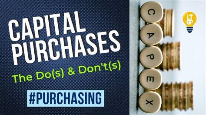 What is capital and non capital purchases?