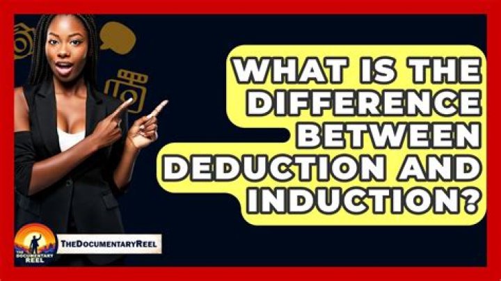 What is the difference between deduction and induction?