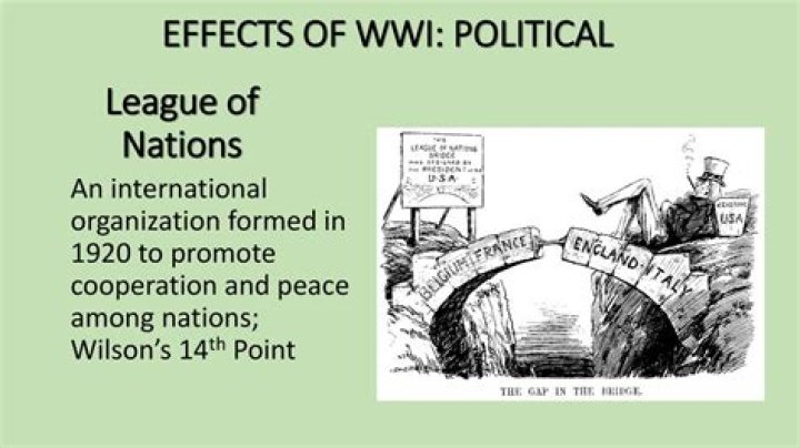 What were the political effects of WW1 on America?